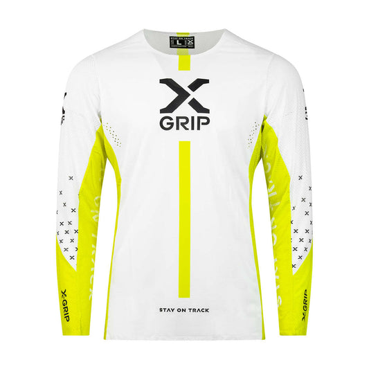 X-GRIP Tungsten white/acid-yellow mez - Botos Motors