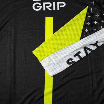 X-GRIP Tungsten black/acid-yellow mez - Botos Motors