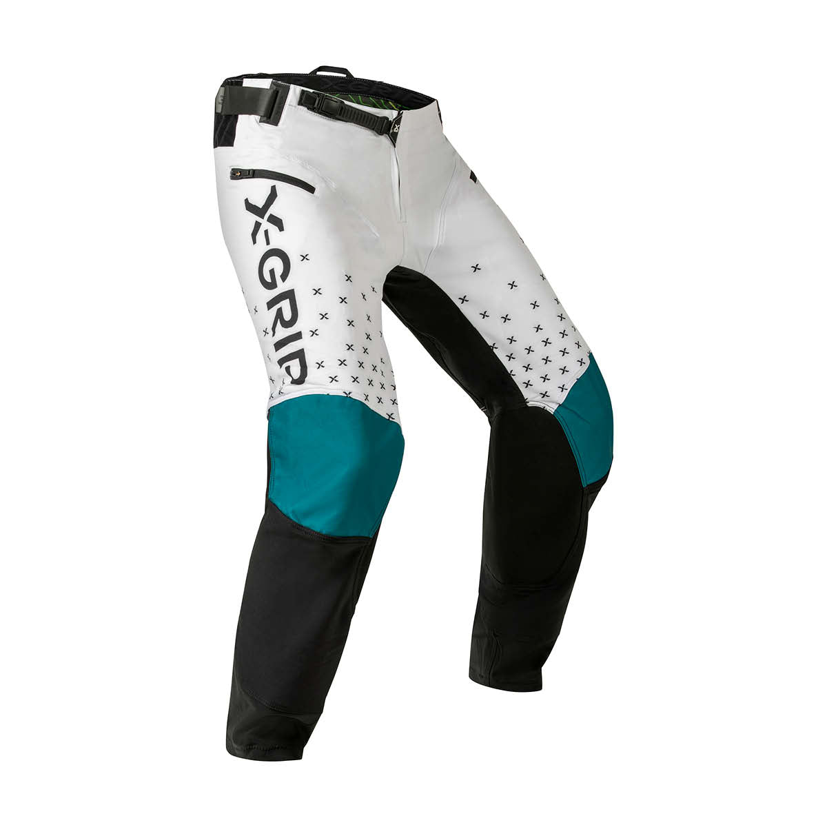 X-GRIP Tungsten white/petrol nadrág - Botos Motors