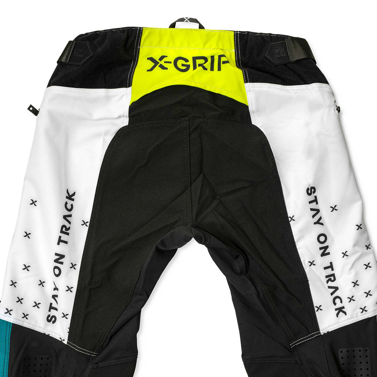 X-GRIP Tungsten white/petrol nadrág hátulja - Botos Motors