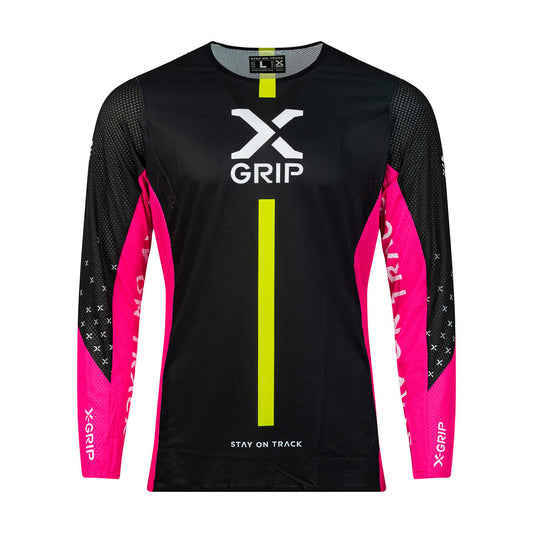 X-GRIP Tungsten black/pink mez - Botos Motors