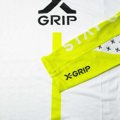 X-GRIP Tungsten white/acid-yellow mez - Botos Motors