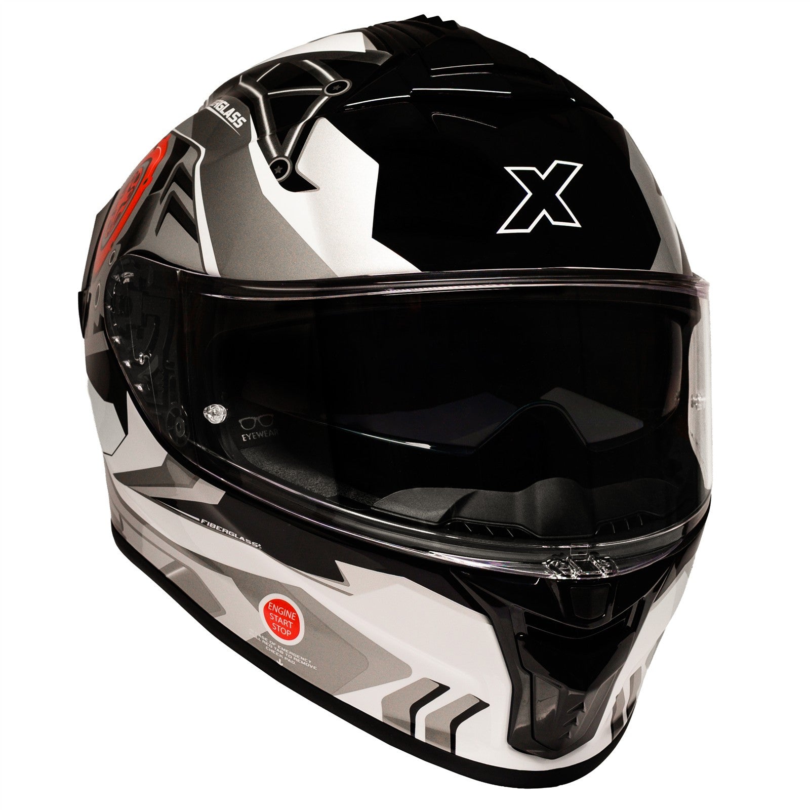 Roxar RX-ONE SAS üvegszálas bukósisak +Pinlock 70 - Botos Motors