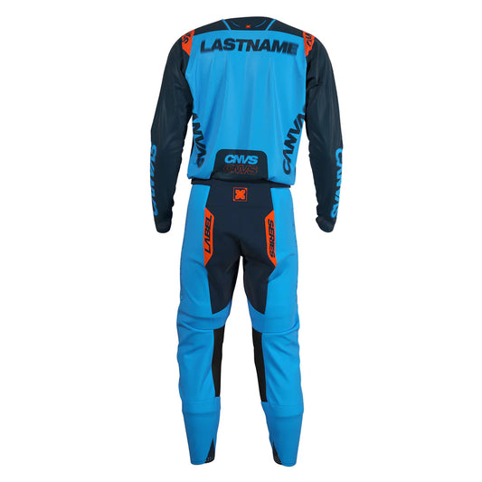 Canvas Label Series 10 Navy Orange-egyedi - Botos Motors Tuning