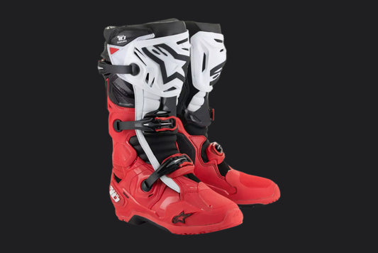 Alpinestars Tech 10 piros-fekete - Botos Motors Tuning