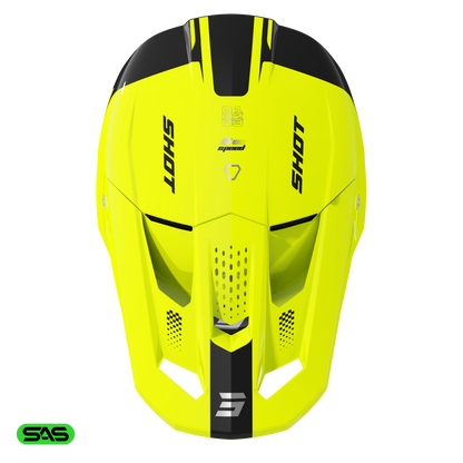 Shot Speed Kid S neon yellow glossy bukósisak gyerek méret