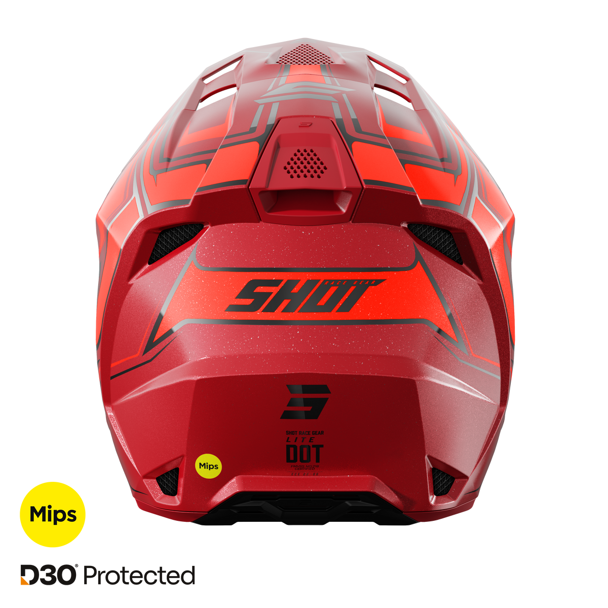 Shot Lite Glory red pearly bukósisak