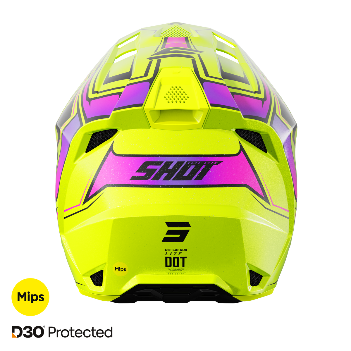 Shot Lite Glory neon yellow pearly bukósisak