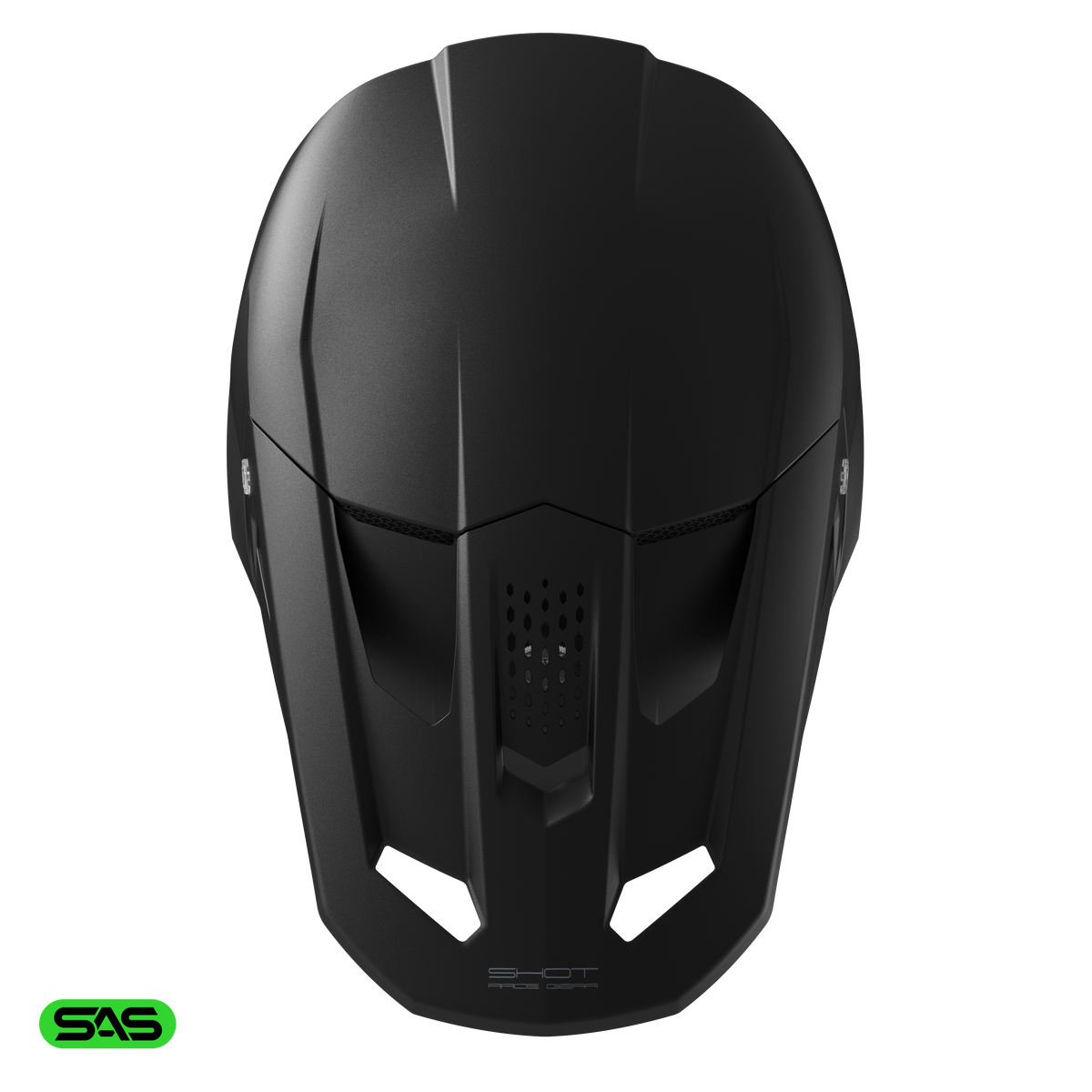 Shot Speed Solid black matt bukósisak