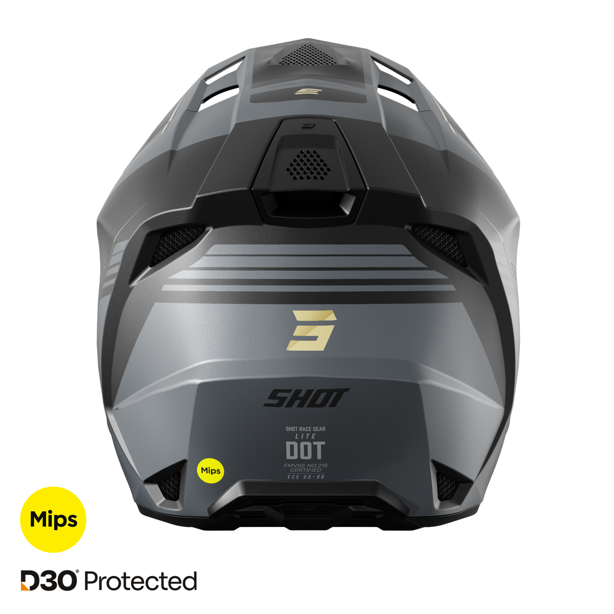 Shot Lite S10 black/grey matt bukósisak