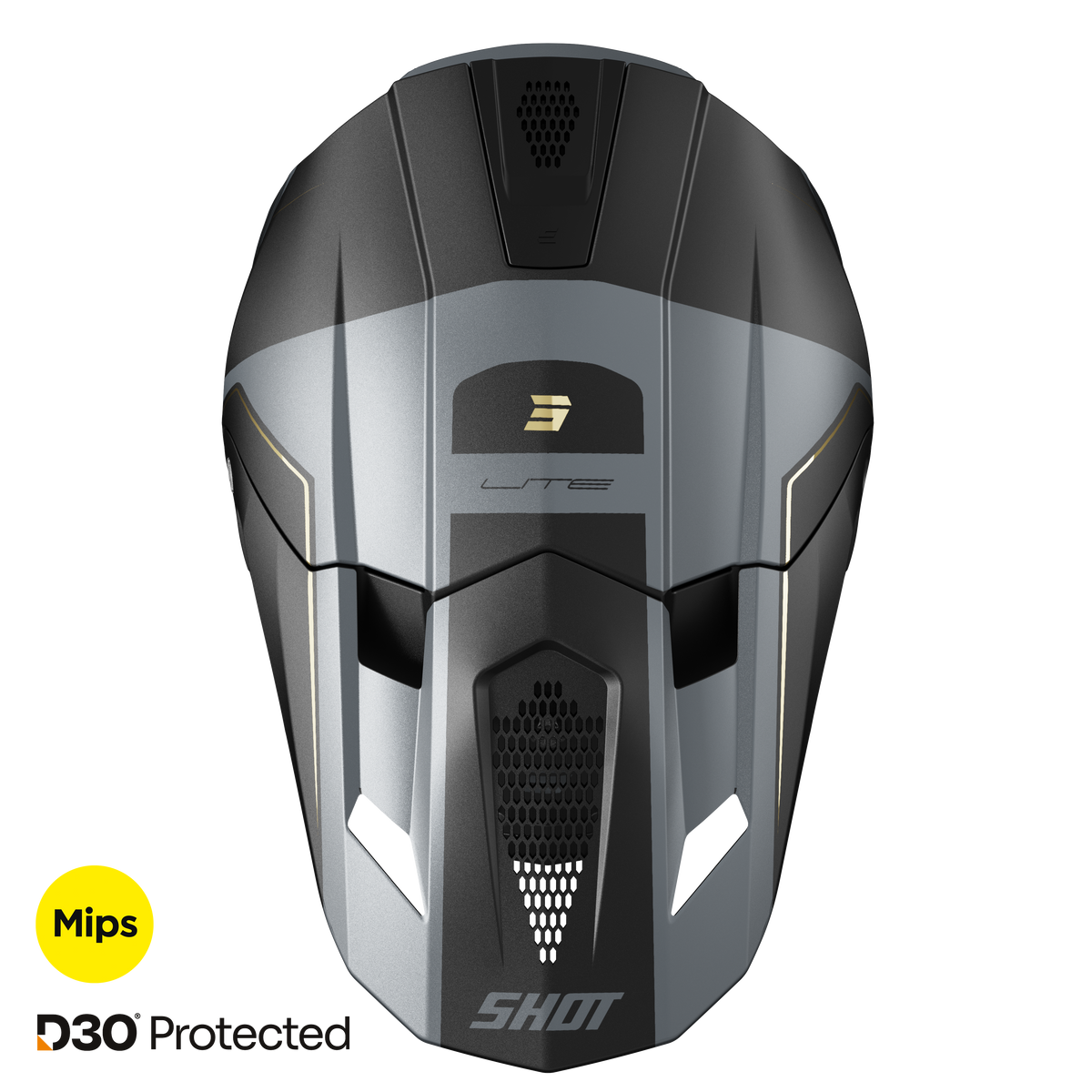 Shot Lite S10 black/grey matt bukósisak