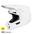 Shot Lite Solid white glossy bukósisak