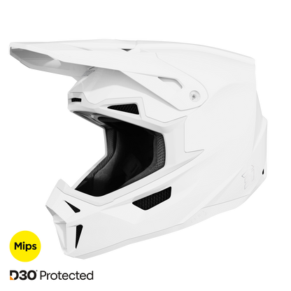 Shot Lite Solid white glossy bukósisak