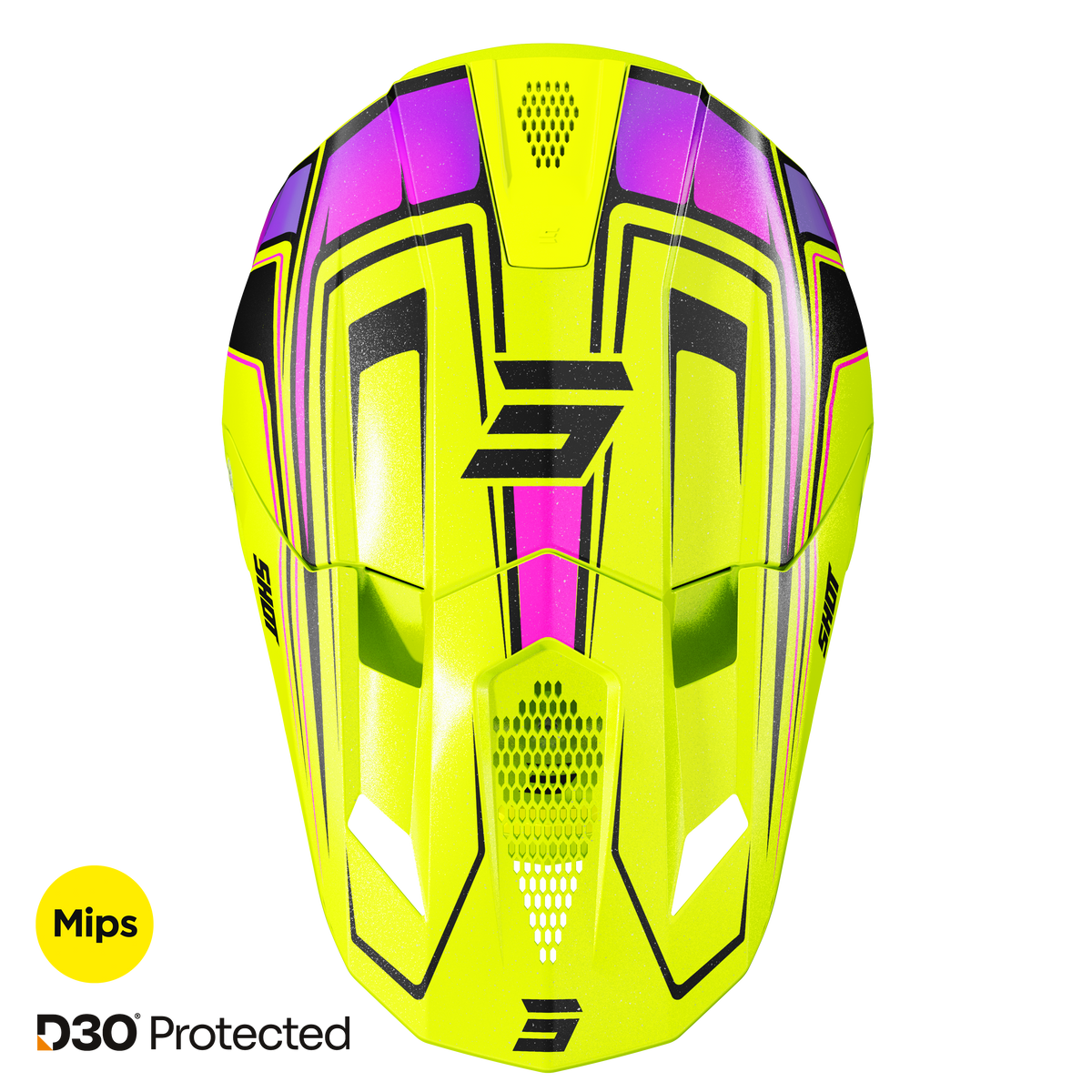 Shot Lite Glory neon yellow pearly bukósisak