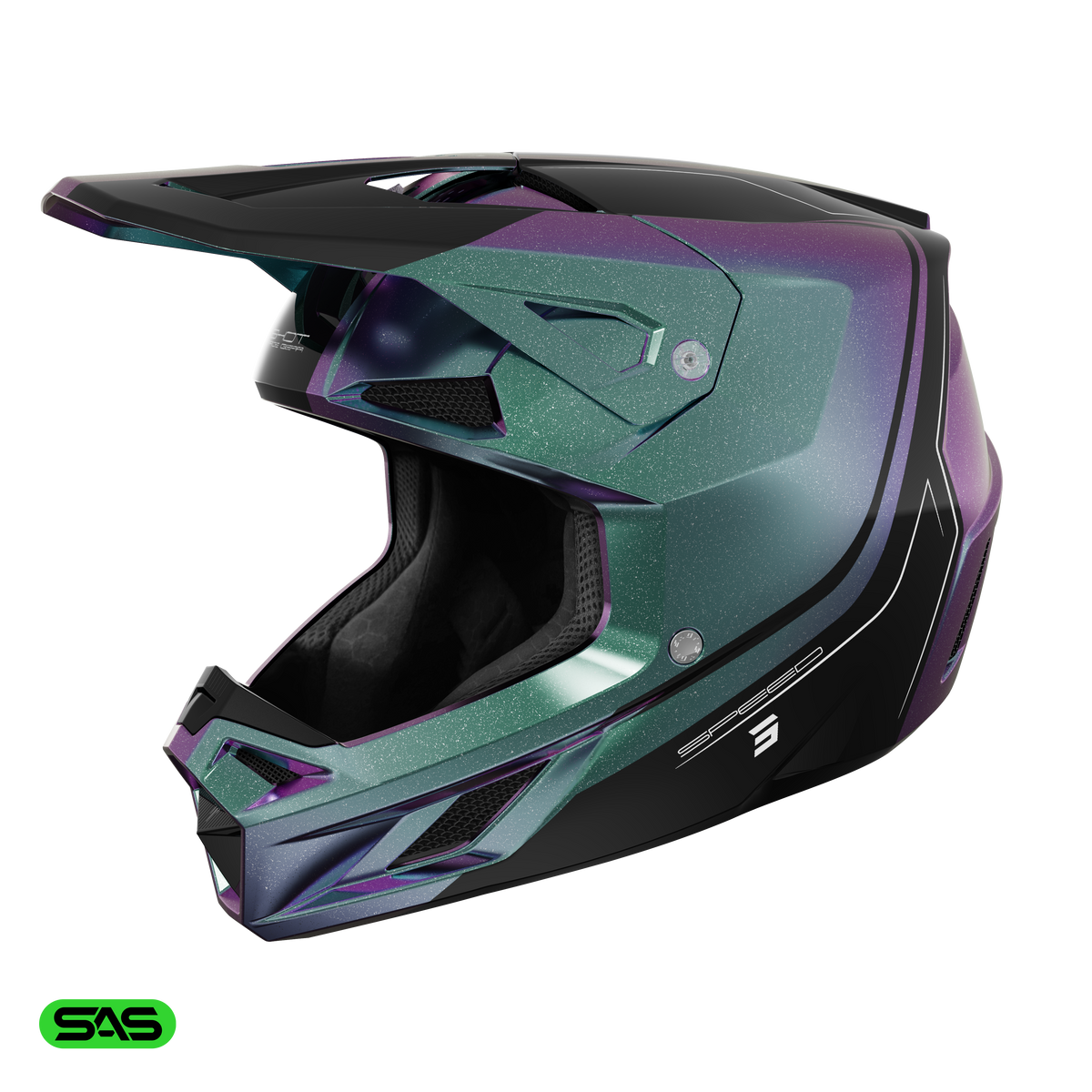 Shot Speed Fury cameleon glossy bukósisak