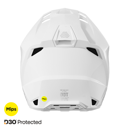 Shot Lite Solid white glossy bukósisak