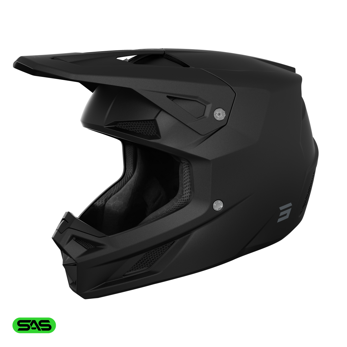 Shot Speed Solid black matt bukósisak