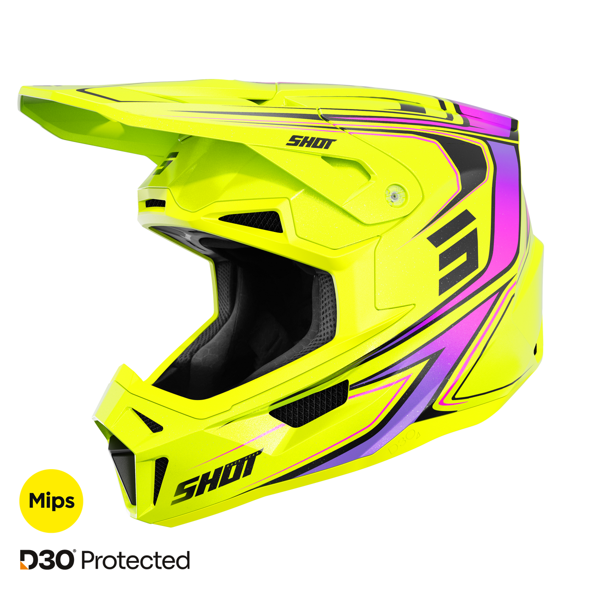 Shot Lite Glory neon yellow pearly bukósisak