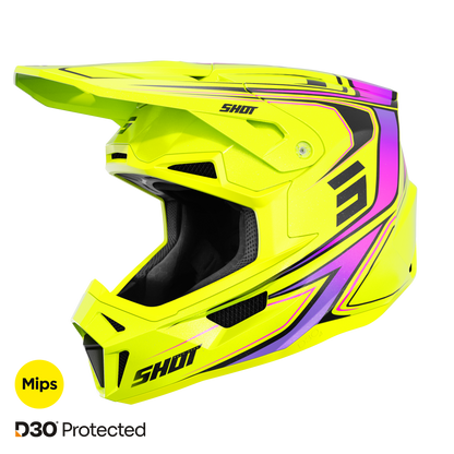 Shot Lite Glory neon yellow pearly bukósisak