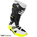 Shot Race 8 Black/white/neon yellow cross csizma