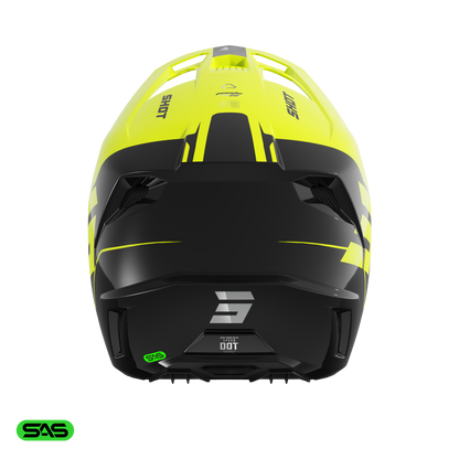 Shot Speed Kid S neon yellow glossy bukósisak gyerek méret