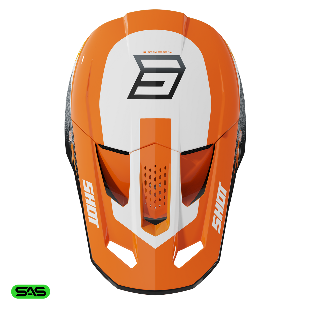 Shot Speed Hybrid orange glossy bukósisak