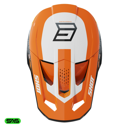 Shot Speed Hybrid orange glossy bukósisak
