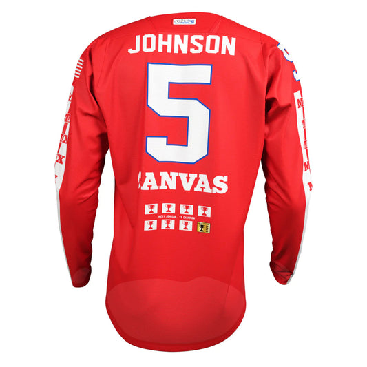 Canvas Label Series 5 Rick Johnson Collectible Red mez - Botos Motors Tuning