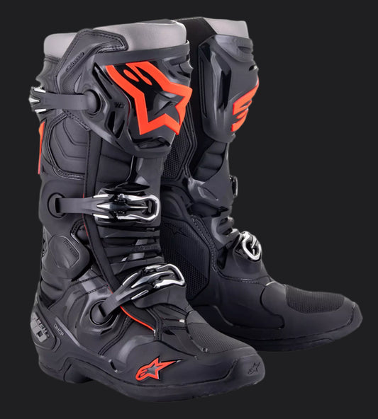 Alpinestars Tech 10 fekete-piros - Botos Motors Tuning