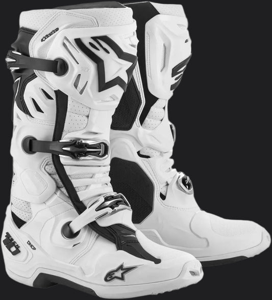 Alpinestars Tech 10 Supervented fekete-fehér - Botos Motors Tuning