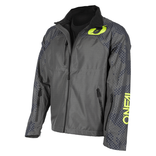 Oneal SHORE rain jacket neon/gray/yellow - Botos Motors Tuning